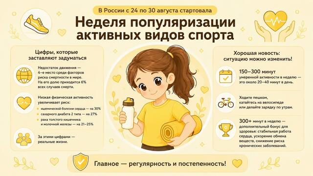 В России с 24 по 30 августа стартовала Неделя популяризации активных видов спорта
